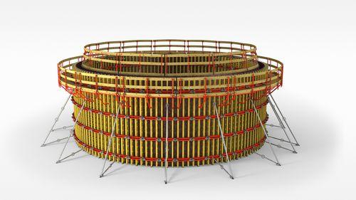 circular formwork / metal / for concrete