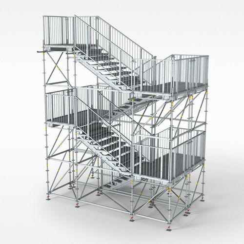 building site staircase