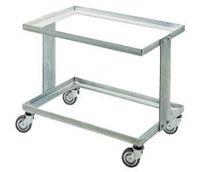 transport cart / shelf / multipurpose / metal