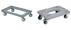 transport cart / multipurpose / plastic / flush grid