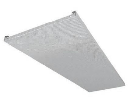 ceiling panel / acoustic / sheet metal / steel