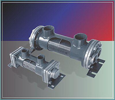 tubular heat exchanger / water/oil / stainless steel / aluminum