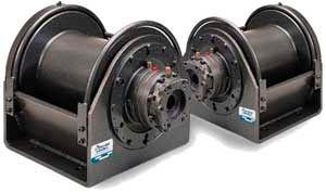 hydraulic winch / electric / gear / for heavy loads