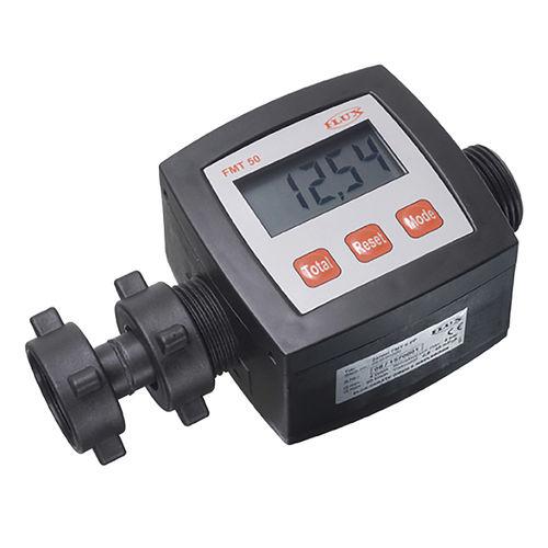 impeller flow meter / for liquids / in-line / digital