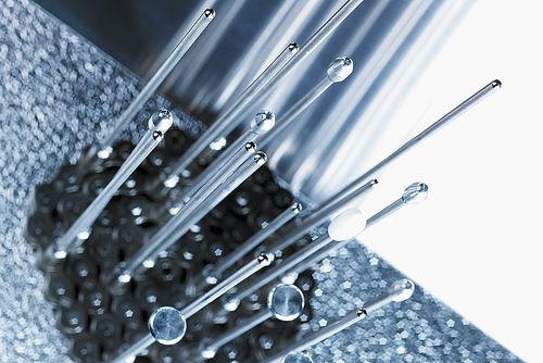 attachment chain / roller / steel / tube transport