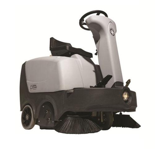 ride-on sweeper / battery-powered / compact