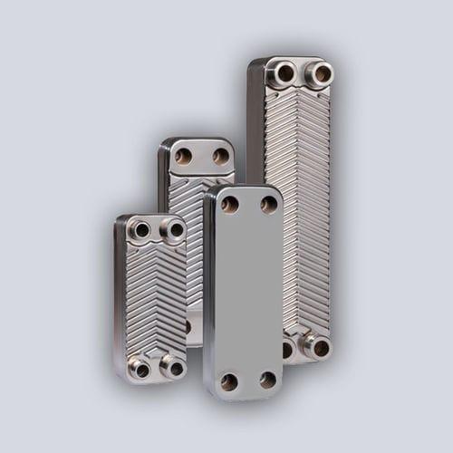 brazed plate heat exchanger / stainless steel / copper / nickel