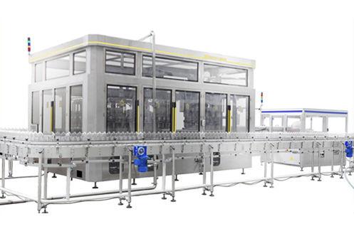 plastic bottle filling machine / for glass bottles / rotary / volumetric