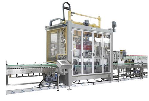 horizontal case packer / vertical / automatic / food