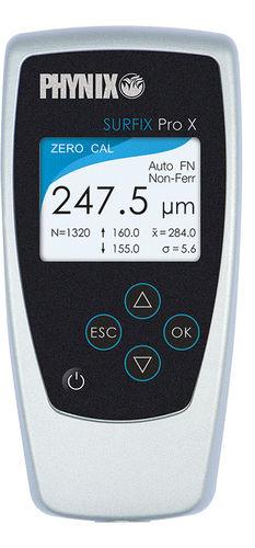 coating thickness gauge / digital display / eddy current / magnetic