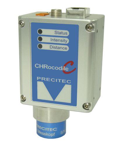 chromatic confocal sensor / for transmission measurement / for thickness measurements / non-contact