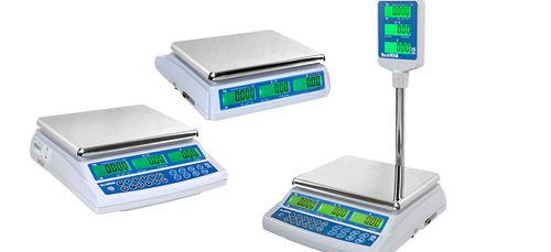 bench scales / price computing / dual-display / with LCD display