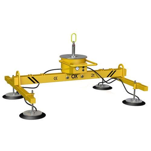 glass plate vacuum lifting device / for sheet metal / for concrete slabs / for wooden sheets