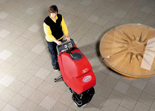 walk-behind scrubber-dryer / cable powered / battery-powered / compact