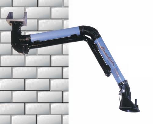 fixed extraction arm / flexible / articulated / for welding fume extractors