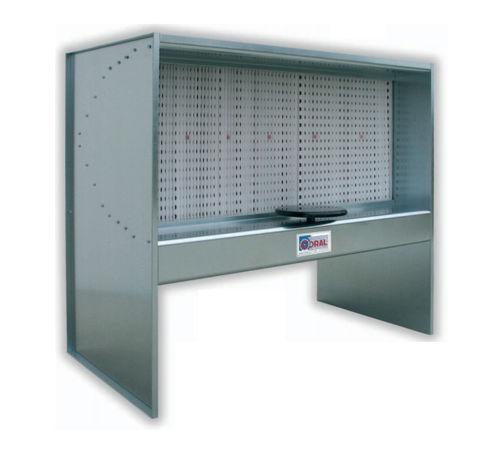 open paint booth / dry filter / with vertical ventilation