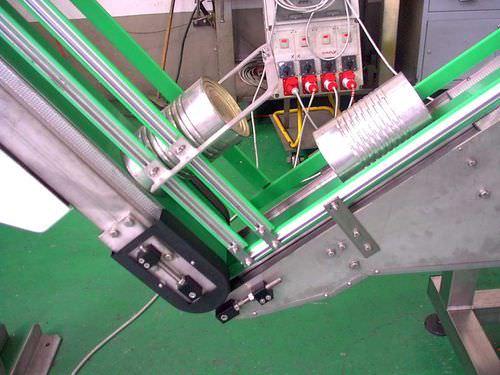 filled can dumper / electro-magnetic