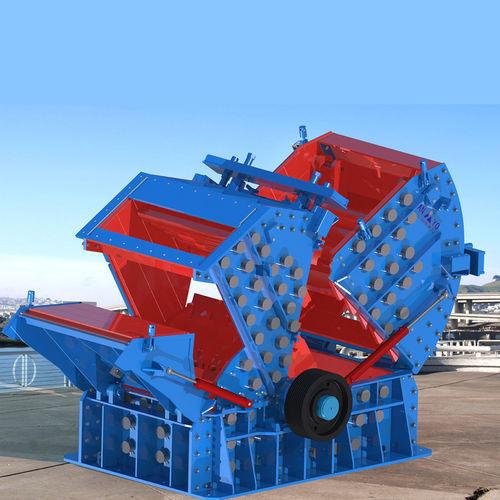 hydraulic impact crusher / stationary / for building materials