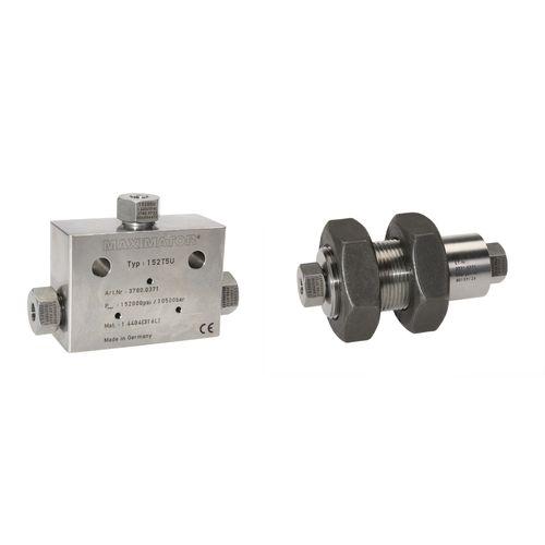 union fitting / straight / stainless steel / for pipes