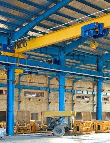 single-girder overhead crane / for warehouses / with hoist / light-duty