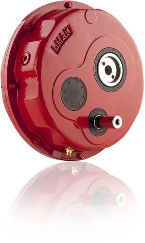 helical gear reducer / parallel shaft / shaft-mounted / robust