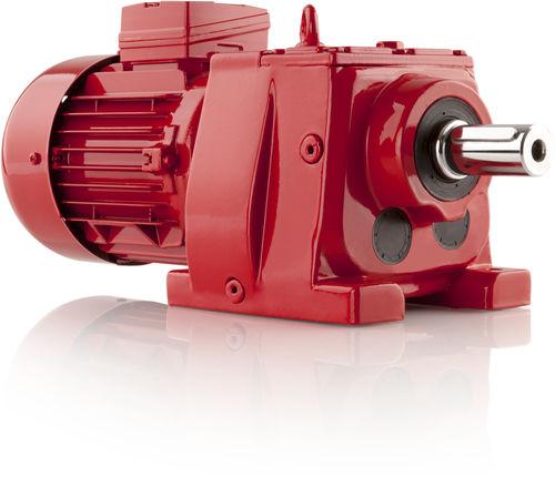 coaxial gear-motor / helical / for the food industry / wiper