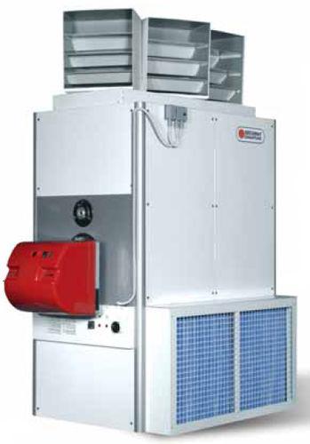 stationary hot air generator / gas / fuel oil / high-pressure