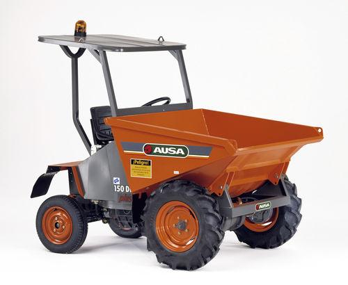 front unloading dumper / rubber-tired / diesel / compact