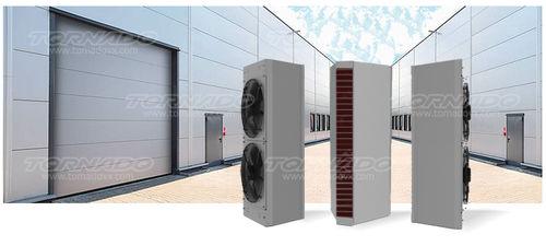 hot air curtain / horizontal / with water heating