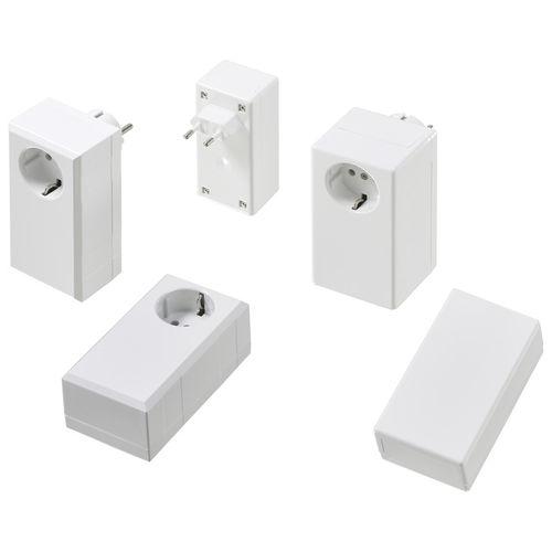 plug enclosure / IP40 / fire-resistant / PC