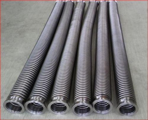 water hose / stainless steel / with flange