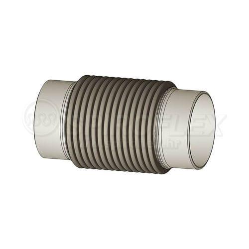 axial pipe expansion joint / stainless steel / steel / for pipes