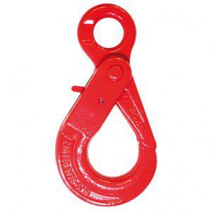 lifting hook / with eye / self-locking / stainless steel