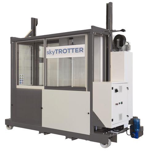 open paint booth / filter / for railway applications / mobile