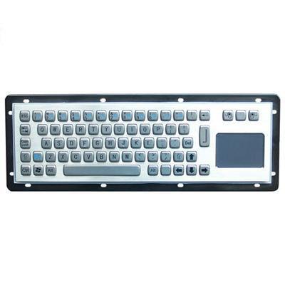 panel-mount keyboard / 68-keys / with touchpad / stainless steel