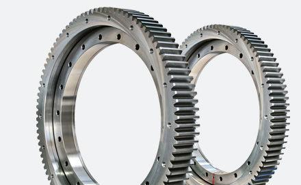external-toothed slewing ring / without teeth / ball / crossed roller