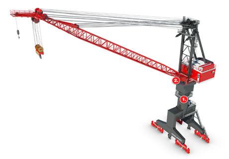 fixed crane / boom / for offshore applications / lifting