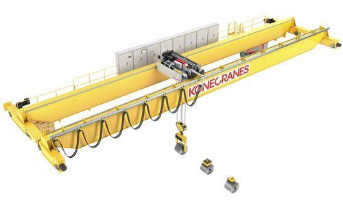 double-girder overhead traveling crane / automated