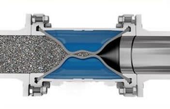 pinch valve / pneumatic / isolation / for slurry