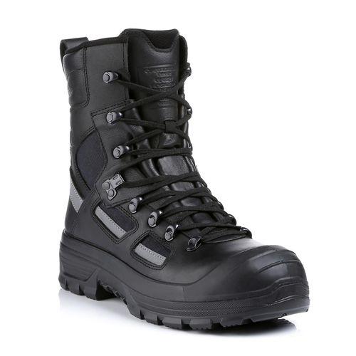 rubber safety boot / leather
