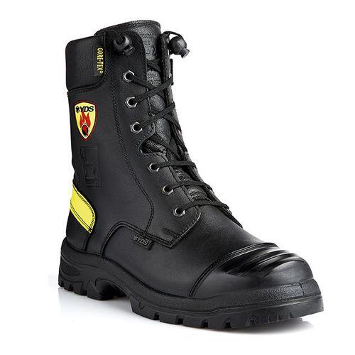 fire-retardant safety boot / rubber / leather