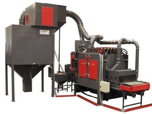 pressure sand-blasting machine / belt / automatic / stationary