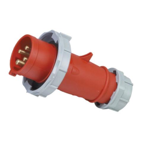straight plug and socket / CEE / IEC / high-voltage