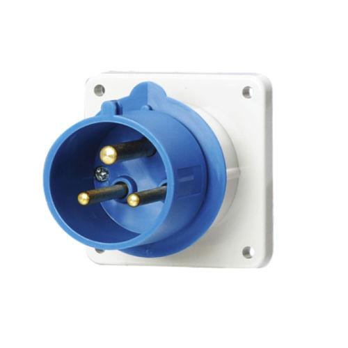 panel-mount plug and socket / high-voltage / CEE / IEC
