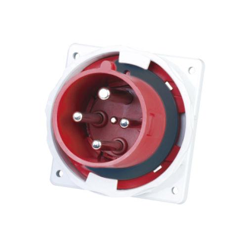 panel-mount plug and socket / IP67 / waterproof / CEE