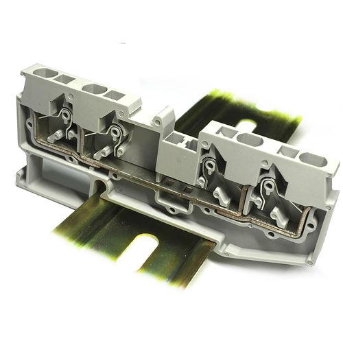 push-in terminal block / spring / DIN rail-mounted