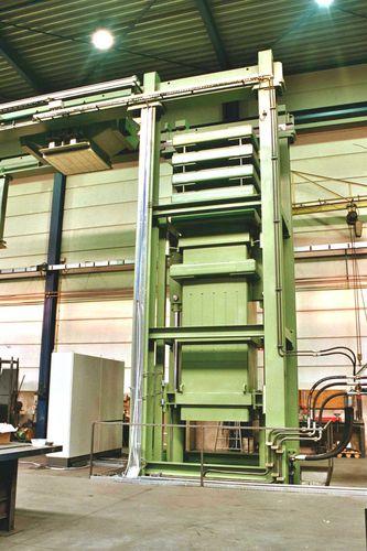 vertical baling press / top-loading / high-density