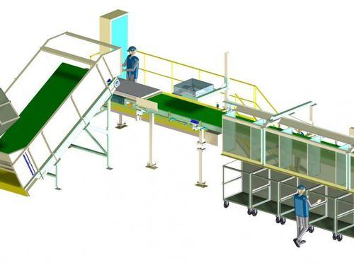 color sorting system / automatic / textile fiber