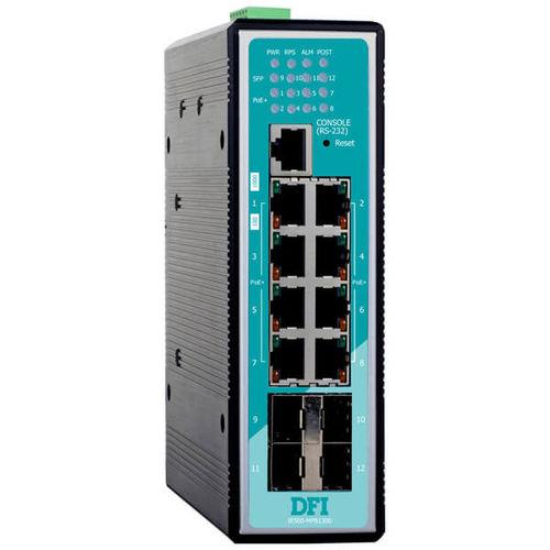 PoE network switch / managed / industrial / gigabit