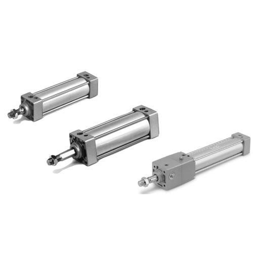 pneumatic cylinder / double-acting / tie-rod / aluminum